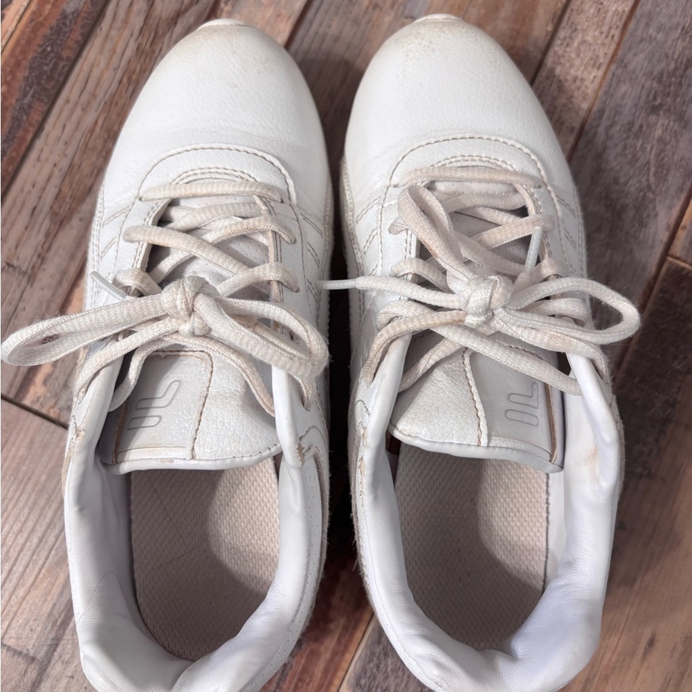 FILA White Leather Cheer Shoes - Picture 5 of 8